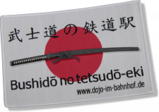 Aufnäher Bushidō no tetsudō-eki www.dojo-im-bahnhof.de