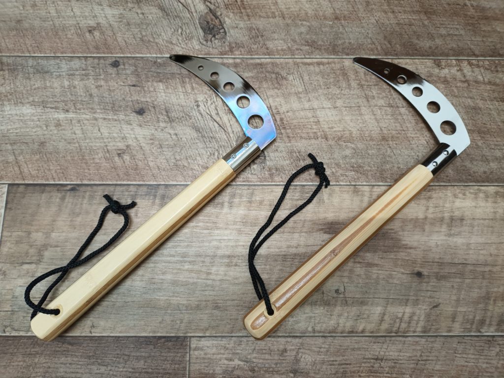 Kama mit stumpfer Klinge und Bambusgriff